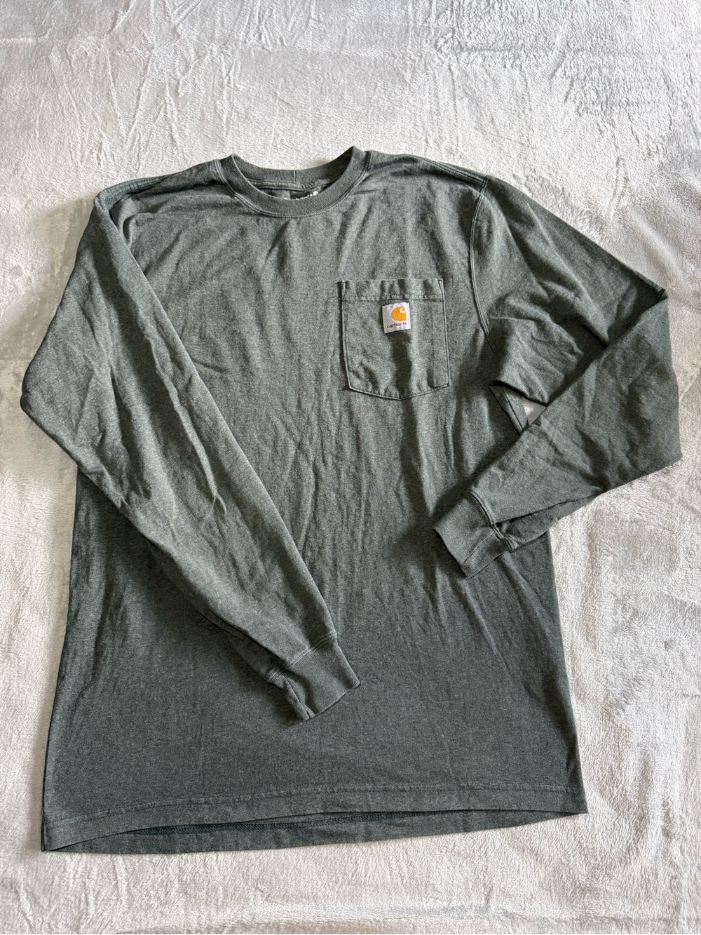 Carhartt Long Sleeve Pocket Tee - Olive Green